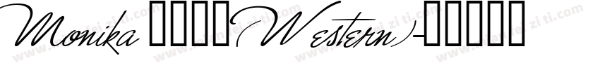 Monika 常规斜体(Western)字体转换